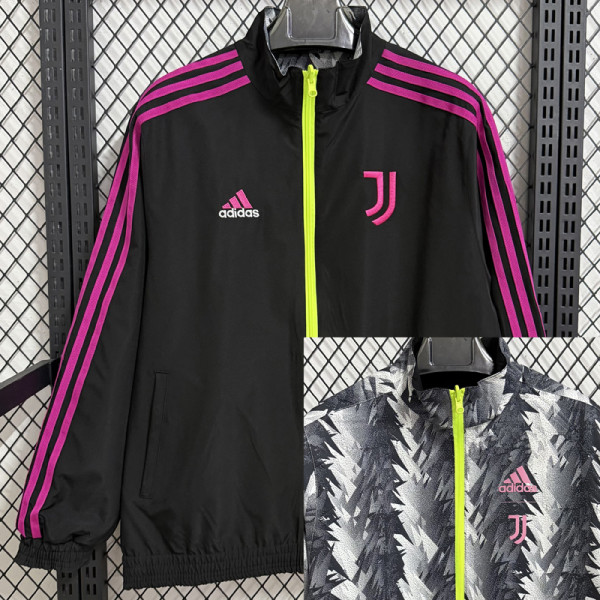25-26 JUV Black & Gray Double Sided Windbreaker (双面风衣)
