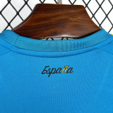 26-27 Spain Blue Goalkeeper Fans Soccer Jersey