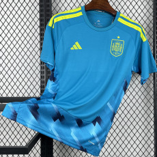 26-27 Spain Blue Goalkeeper Fans Soccer Jersey
