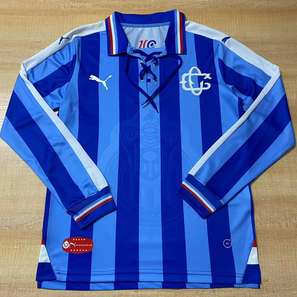 2016-2017 Chivas Guadalajara 110th Anniversary Away Long Sleeve Retro Soccer Jersey (长袖)