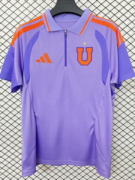 26-27 Universidad De Chile Purple Polo Short Sleeve (有领)