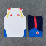26-27 Colombia White Tank top and shorts suit