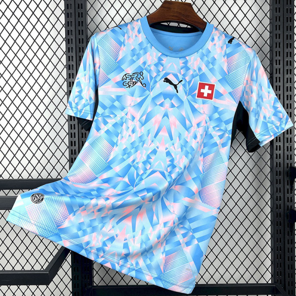 26-27 Switzerland Blue Fans Soccer Jersey