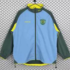 2002-2003 Sporting Lisbon Light blue Retro Windbreaker