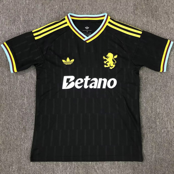25-26 Aston Villa Black Special Edition Fans Soccer Jersey