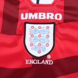 1998 England Away Kids Retro Soccer Jersey