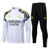 25-26 RMA White Half Pull Tracksuit #B25152(半拉链)