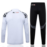 25-26 RMA White Half Pull Tracksuit #B25152(半拉链)