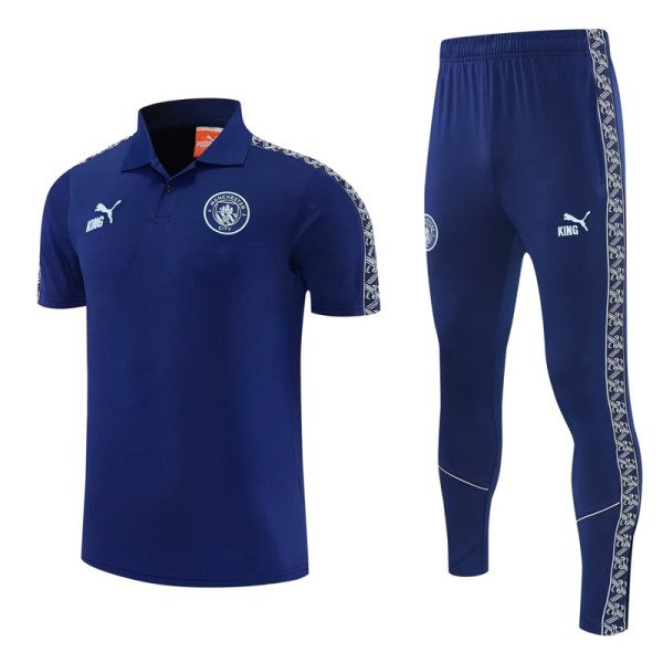 26-27 Man City Royal blue Short shirts and Long trousers Suit