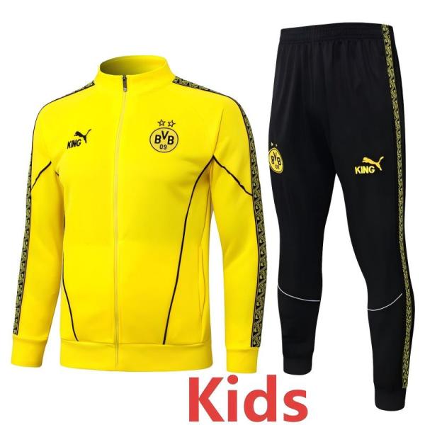 25-26 Dortmund Yellow Kids Jacket Tracksuit #E25230(童装)
