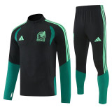 26-27 Mexico Black Half Pull Tracksuit (半拉链)