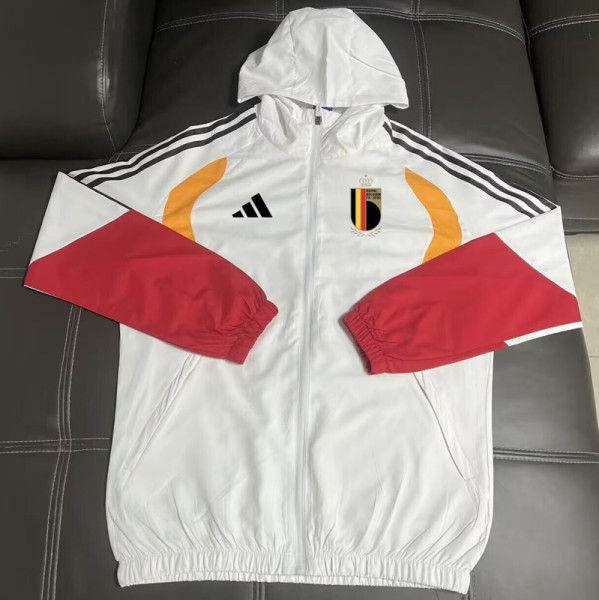 26-27 Belgium White Windbreaker