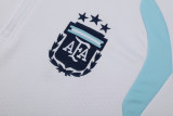 26-27 Argentina White Half Pull Tracksuit (半拉链)