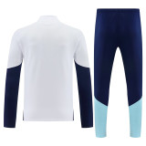 26-27 Argentina White Half Pull Tracksuit (半拉链)