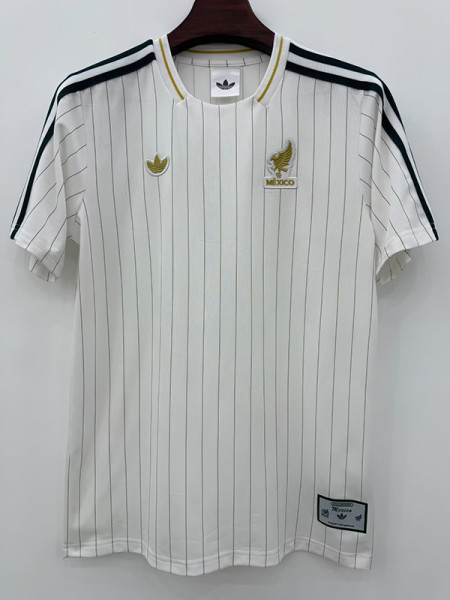 26-27 Mexico White Casual Edition Fans Training shirts