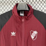 26-27 River Plate Jujube Red Windbreaker