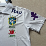25-26 Brazil White Polo Short Sleeve