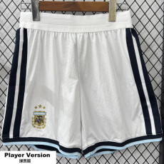 26-27 Argentina White Player Version Shorts Pants(球员短裤)