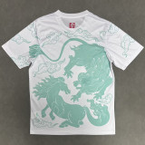 26-27 CHE White Green Training shirts