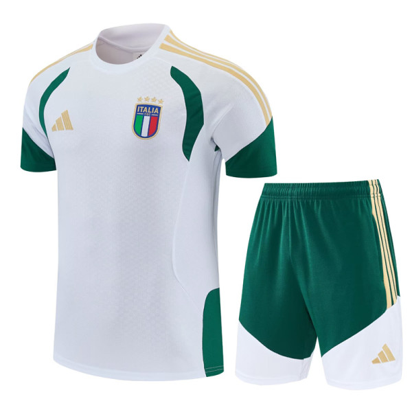 26-27 Italy White Training Short Suit
