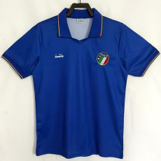 1990 Italy Home Retro Soccer Jersey