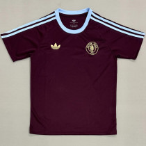 25-26 Aston Villa Brown Red Casual Edition Fans Training Shirts