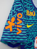 2024 Brazil Blue Retro Training shirts