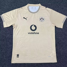 2025-26 Dortmund Beige Rote Erde 100th Anniversary Fans Soccer Jersey