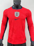 26-27 England Away Long Sleeve Player Version Soccer Jersey (长袖球员)
