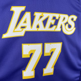 25-26 Lakers DONCIC #77 Purple Top Quality Hot Pressing NBA Jersey (Trapeze Edition) 飞人版