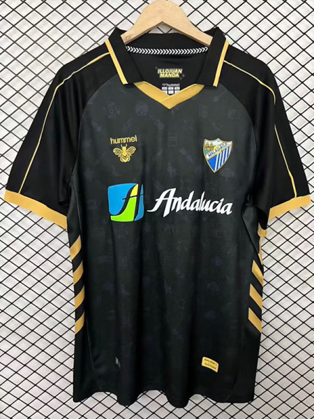 25-26 Malaga Black Special Edition Fans Soccer Jersey