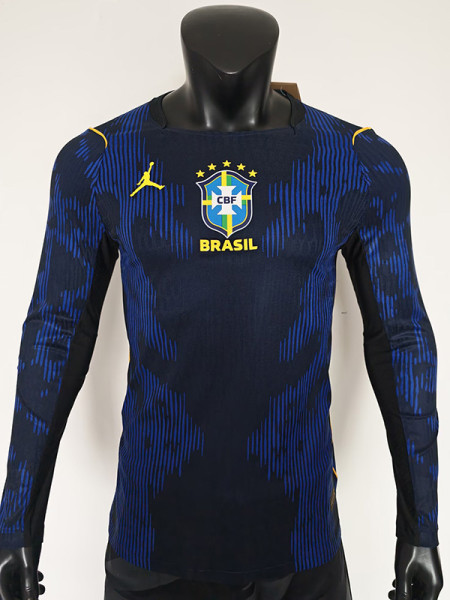 26-27 Brazil Away Long Sleeve Player Version Soccer Jersey (长袖球员)