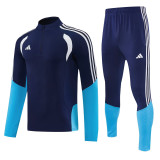 2026 AD Royal blue Half Pull Tracksuit #814(半拉链)