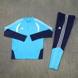 2026 AD Lake blue Half Pull Tracksuit #814(半拉链)