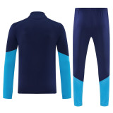 2026 AD Royal blue Half Pull Tracksuit #814(半拉链)