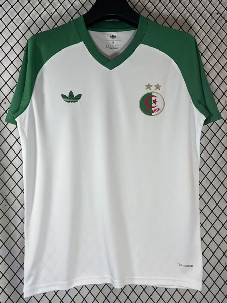 26-27 Algeria White Green Fans Training shirts
