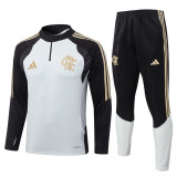 26-27 Flamengo Beige Half Pull Tracksuit #B26021(半拉链)