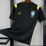 26-27 Brazil Black Training shirts (圆领)