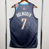 25-26 OKC Thunder HOLMGREN #7 Gray City Edition Top Quality Hot Pressing NBA Jersey