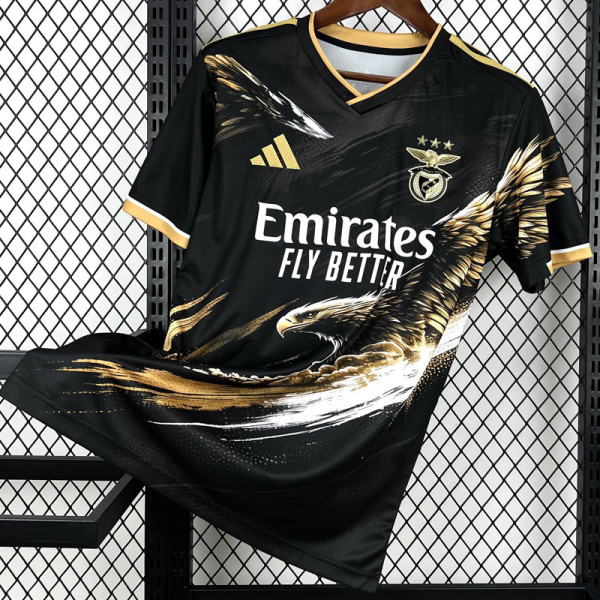 25-26 Benfica Black Yellow Special Edition Fans Soccer Jersey