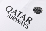 26-27 PSG White Gray Half Pull Tracksuit (半拉链)