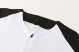 26-27 PSG White Gray Half Pull Tracksuit (半拉链)