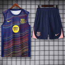 25-26 BAR Fancy blue Tank top and shorts suit