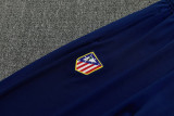 26-27 ATM Fancy blue Short shirts and Long trousers Suit (圆领)