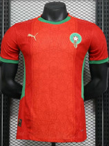24-25 Morocco Home Player Version Soccer Jersey (带气吼)