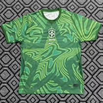 26-27 Brazil Green Goalkeeper Fans Soccer Jersey