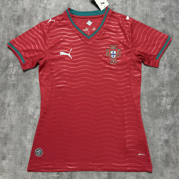 26-27 Portugal Home Women Soccer Jersey (女)