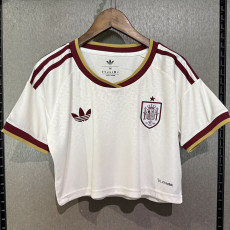 2026 World Cup Spain Away Women Cheerleader Shirt (女啦啦短袖)