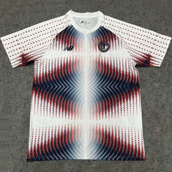 26-27 Toluca White Blue Red Training shirts