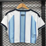 2026 World Cup Argentina Home Women Cheerleader Shirt (女啦啦短袖)